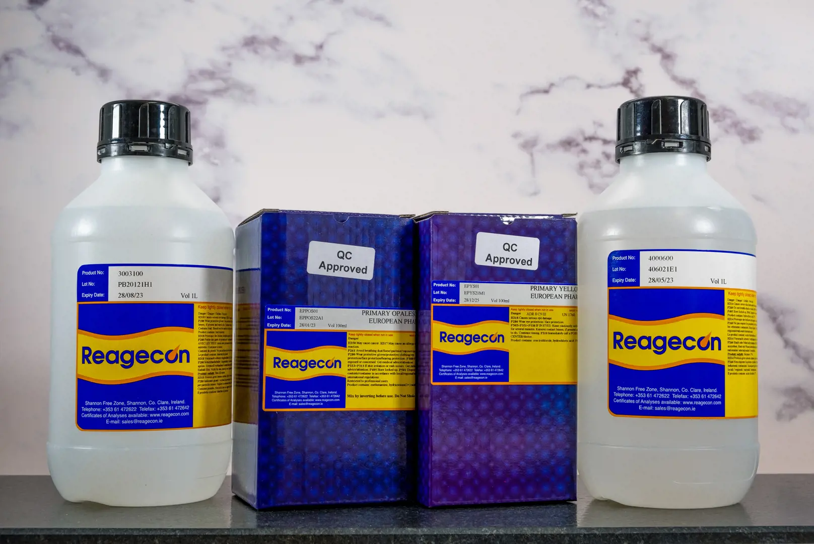 A selection of products from Reagecon