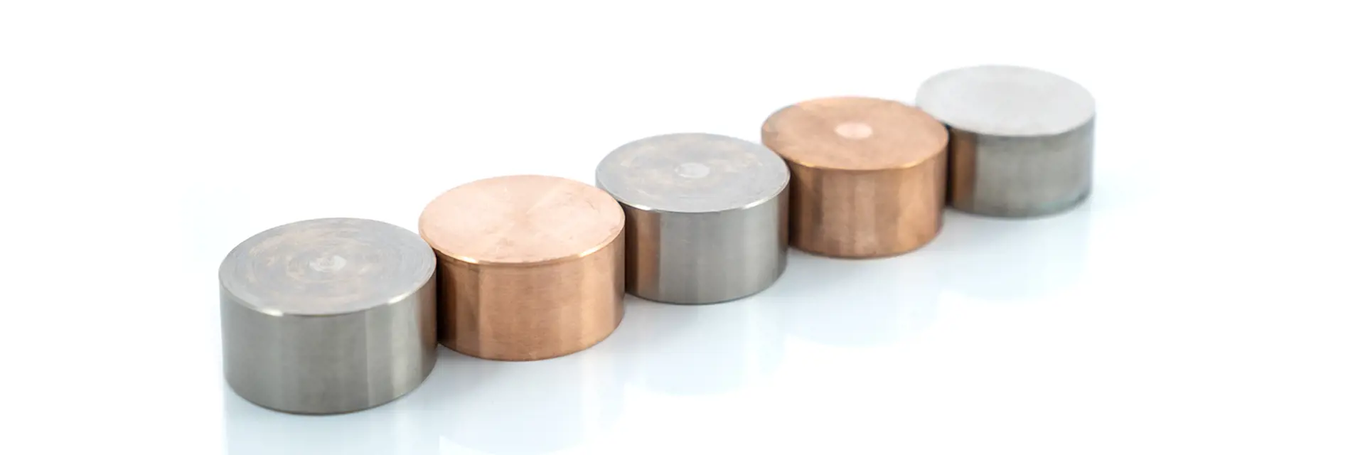 Iron and copper base metal samples from Brammer Standard