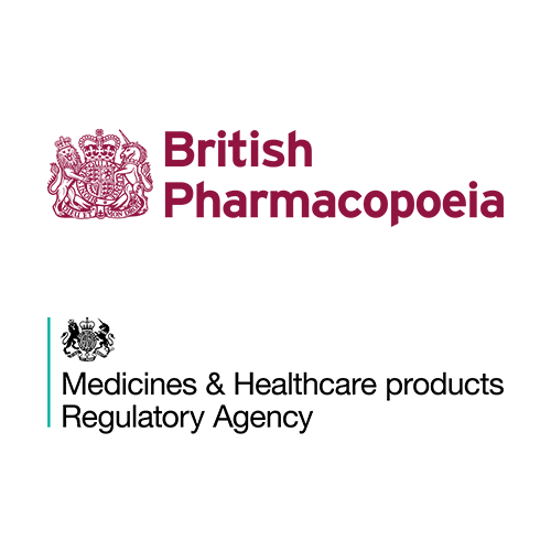 Vials and ampoules of reference substances from the British Pharmacopoeia